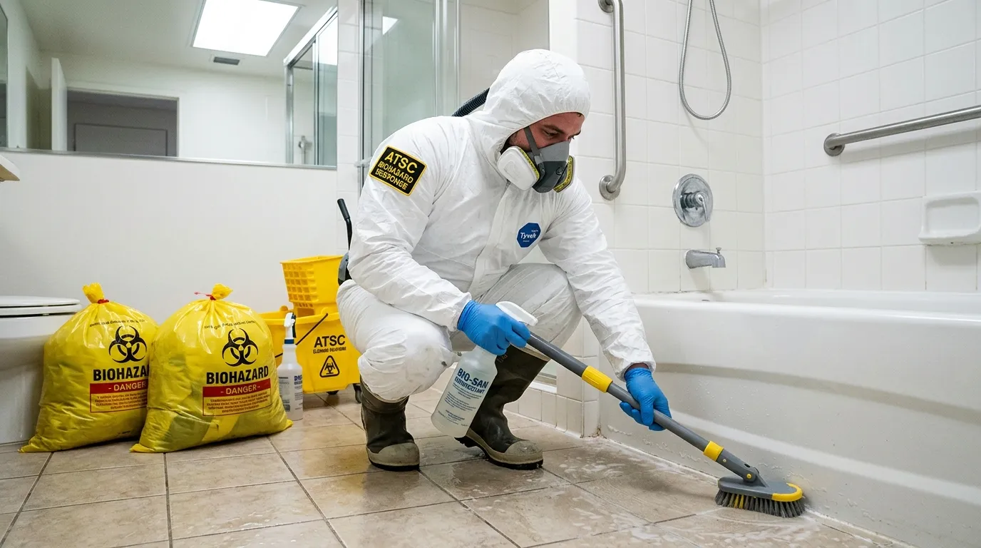 Decontamination equipment deployed for Blood Cleanup in East Bridgewater